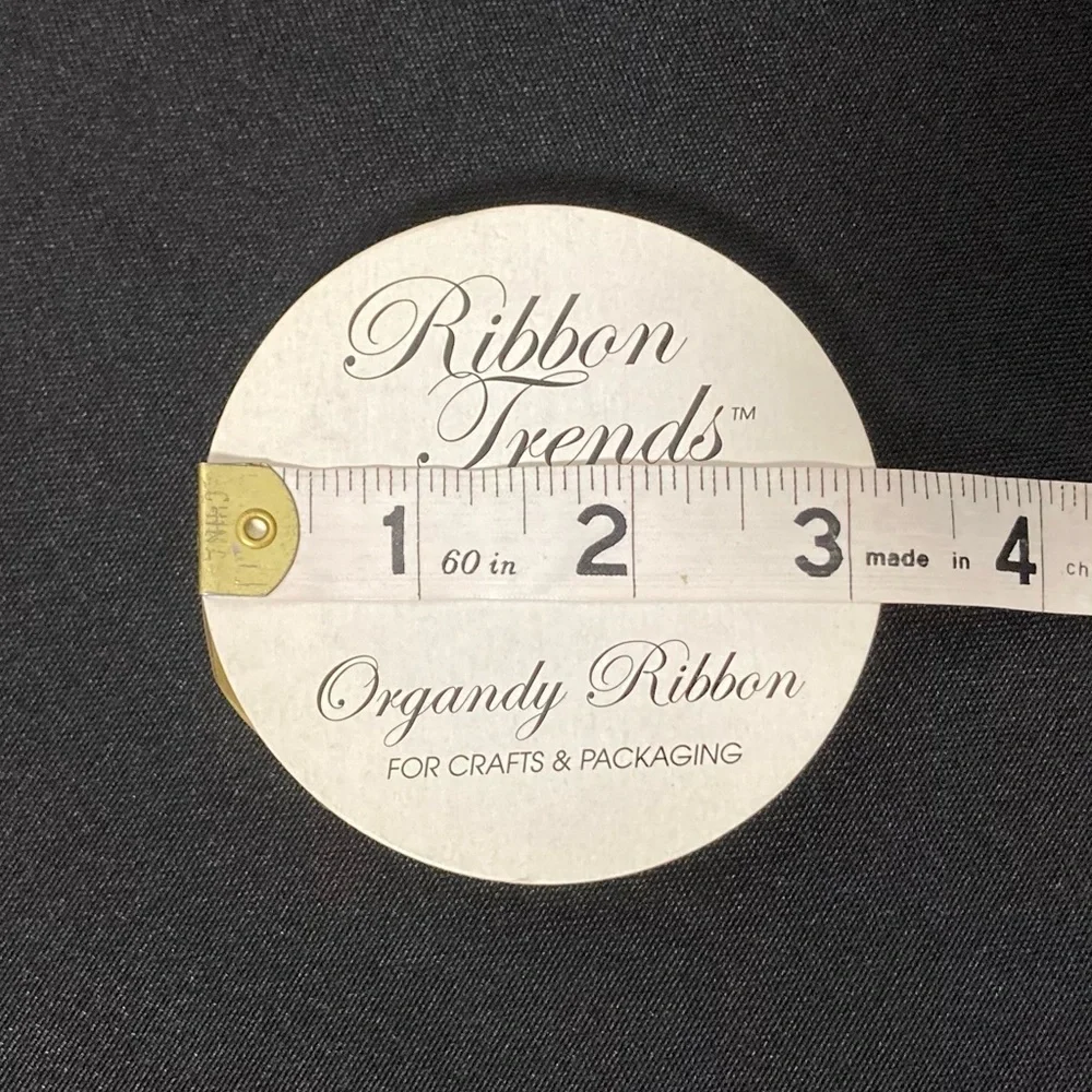 ⭐️ Ribbon Trends Thin Daffodil Yellow Sheer Craft Ribbon 1/4” x 540”